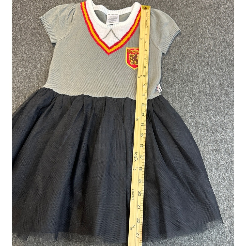 Harry Potter Sweater Dress Girls Size 5T Gryffindor Tutu Cosplay Uniform Costume - Picture 12 of 16